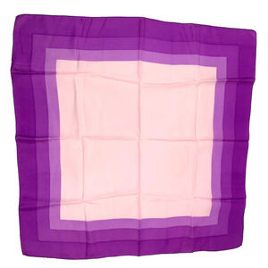 Vintage Made In Italy Morsly New York Square Mod Purple Pink Scarf 26" x 26"